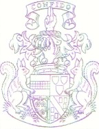 Sample family crest; Actual size=135 pixels wide